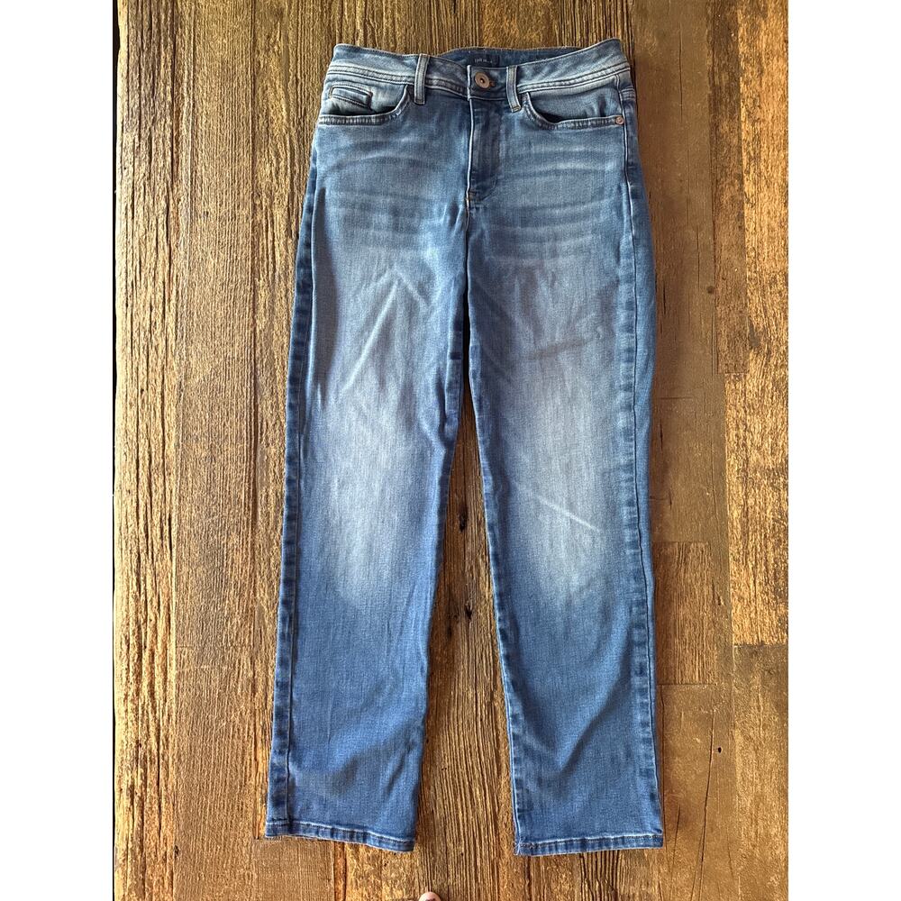 J. Jill Denim High-Rise Straight-Leg Ankle Jeans
